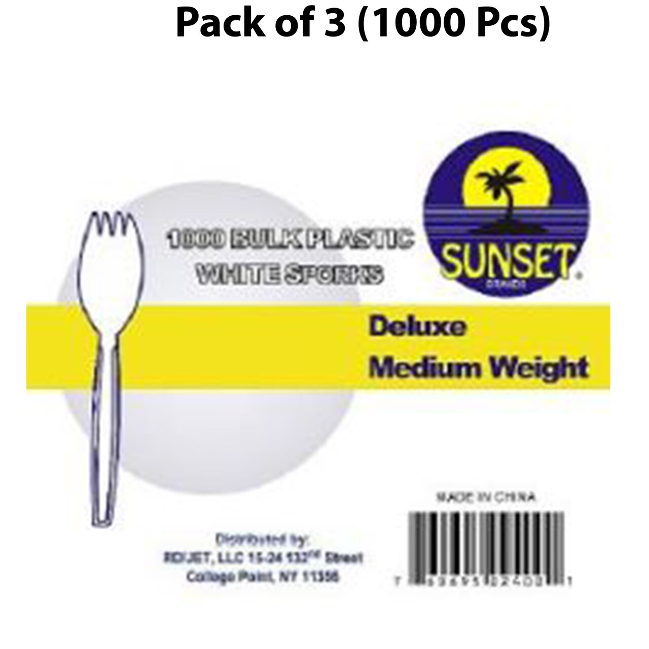 White Medium Weight Spork - 1000 Ct | Dining Ritual with Our Spork | RAHEEV®